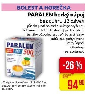 Nápoj horký Paralen Grip