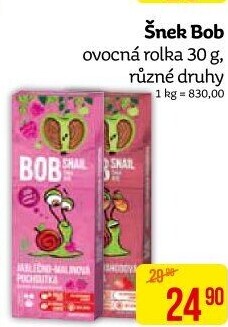 Ovocné pásky Šnek BOB LLC Eco Snack