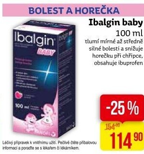 Sirup pro děti Ibalgin Baby