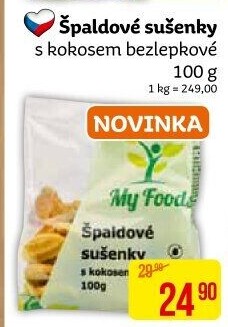 Špaldové sušenky bez lepku My Foods