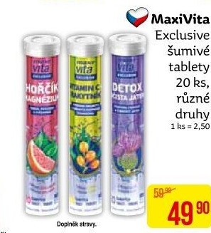 Šumivé tablety Exclusive MaxiVita