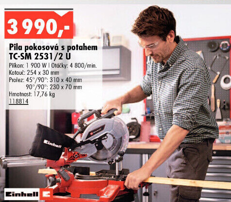 Kapovací a pokosová pila Einhell TC-SM 2531/2 U