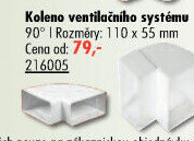 Koleno ventilačního systému