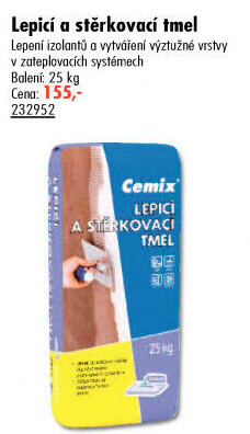 Lepící a štěrkovací tmel Cemix