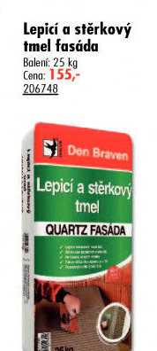 Lepicí a stěrkový tmel Quartz Fasáda Den Braven