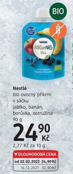 Ovocná kapsička Bio Naturnes Nestlé