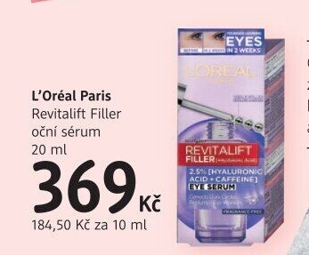 Sérum oční proti vráskám Revitalift Filler L'