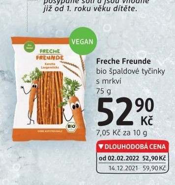 Špaldové tyčinky bio Freche Freunde