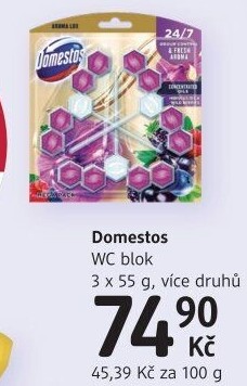 WC blok tuhý Power 5+ Domestos
