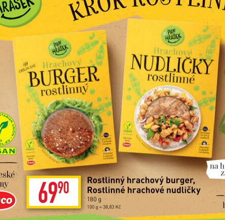 Hrachový burger Pan Hrášek Emco
