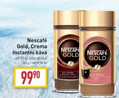 Instantní kávy Nescafé Gold