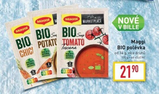 Instantní polévky bio Maggi