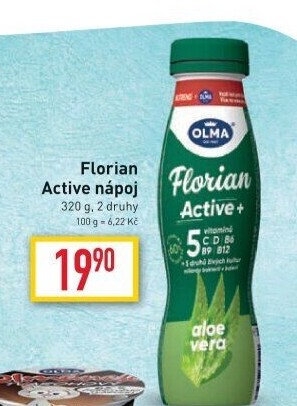 Jogurtový nápoj Florian Active+ Olma