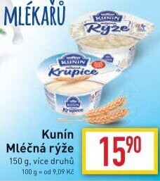 Mléčná rýže Kunín