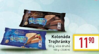 Oplatky trojhránky Kolonáda Opavia