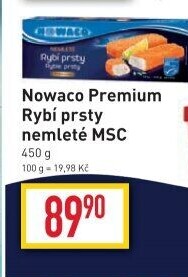 Rybí prsty nemleté mražené Nowaco Premium