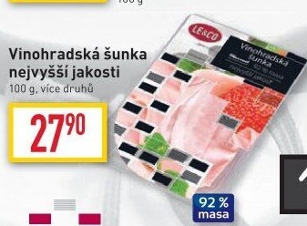 Šunka vinohradská nejvyšší jakosti LE&amp
