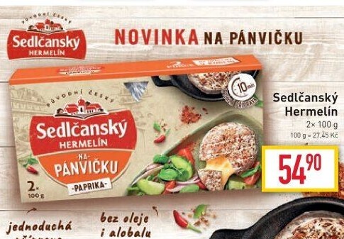 Sýr Hermelín na pánvičku Sedlčanský