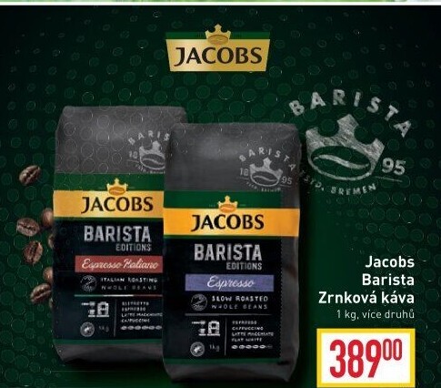 Zrnková káva Barista Jacobs