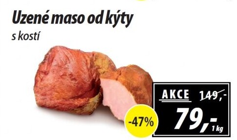 Uzené maso od kýty s kostí