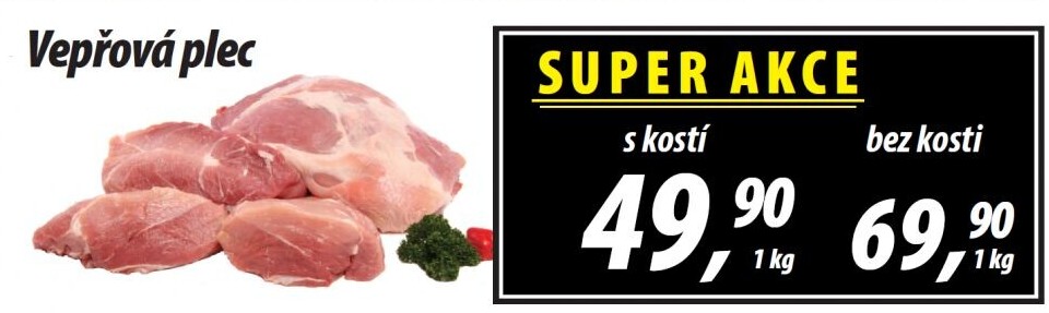Vepřová plec bez kosti