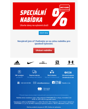 akční leták Sportisimo 6.2.2022-11.2.2022
