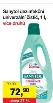 Dezinfekční univerzální čistič na podlahy Sanytol