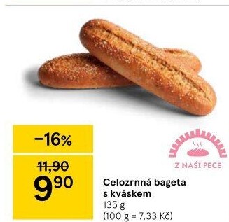 Bageta celozrnná