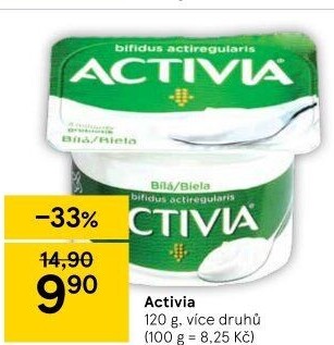 Bílý jogurt Activia Danone