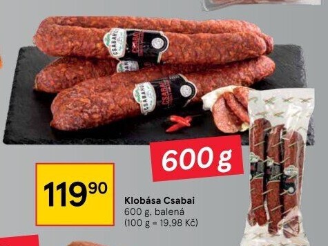 Čabajská klobása Csabai Csabahús