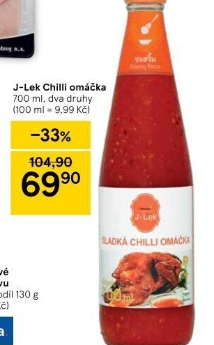 Chilli omáčka J-Lek