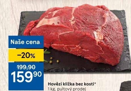 Hovězí přední bez kosti - kližka