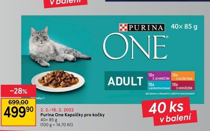 Kapsičky pro kočky One Purina