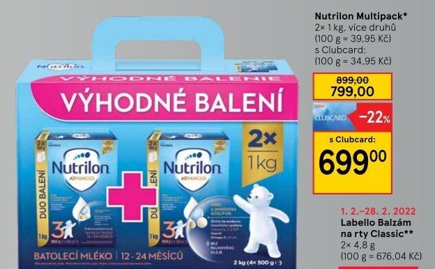 Kojenecké mléko Nutrilon