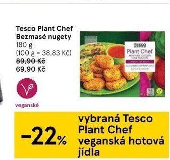 Nugetky veganské Tesco Plant Chef