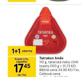 Pomazánka chilli toasty Tatrakon