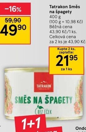 Směs na špagety Tatrakon