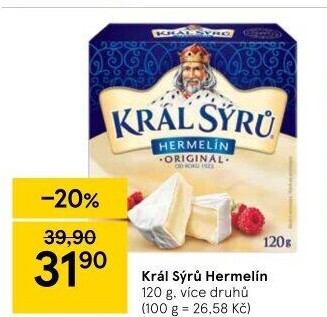 Sýr Hermelín Král sýrů
