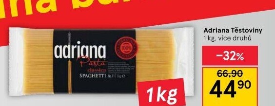 Těstoviny semolinové Adriana