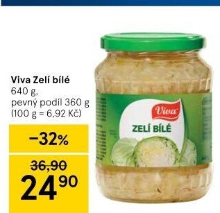 Zelí bílé sterilované Viva Gourmet