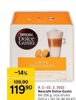 Kapsle Dolce Gusto Nescafé