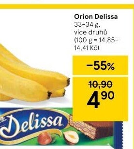 Oplatky celomáčené Delissa Orion