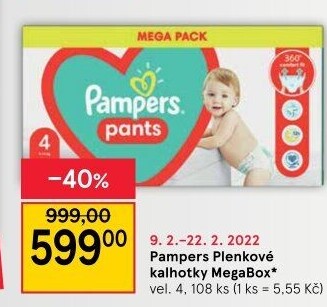 Pleny dětské Pampers Pants
