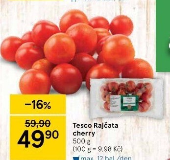 Rajčata cherry Tesco