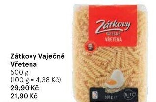 Těstoviny vaječné Zátkovy