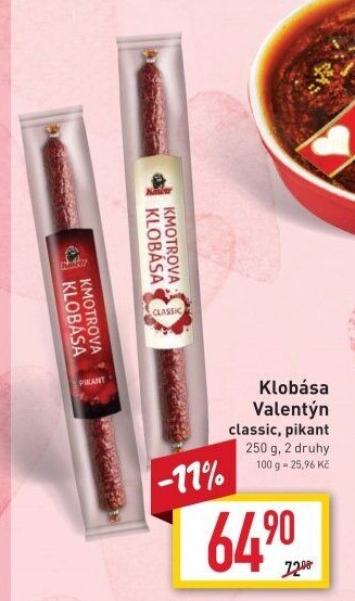 Kmotrova klobása classic Kmotr