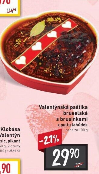 Paštika bruselská s brusinkami
