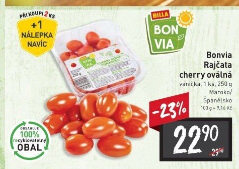 Rajčata cherry Billa Bonvia