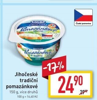 Tradiční pomazánkové Jihočeské Madeta