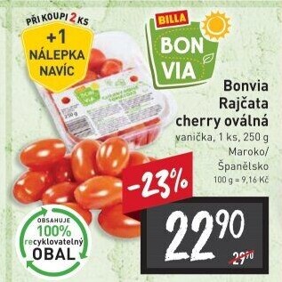 Rajčata cherry Billa Bonvia